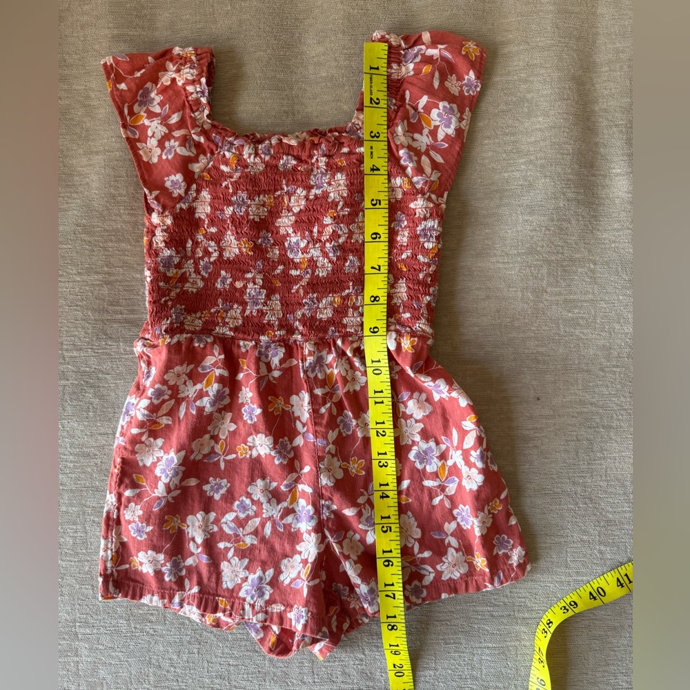 Baby GAP Floral Romper Girls 4T Toddler One-Piece Pink Purple Summer - Picture 7 of 7